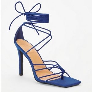 NEW IN BOX — Blue Scarlett Gladiator Heeled Sandal